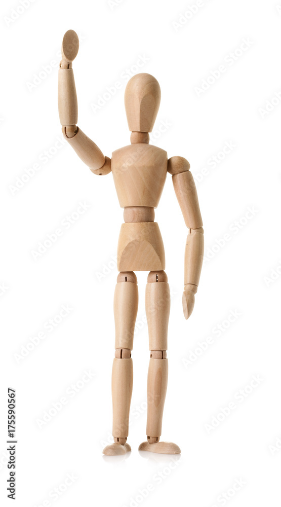 wooden dummy isolated on white background wooden dummy isolated on white background