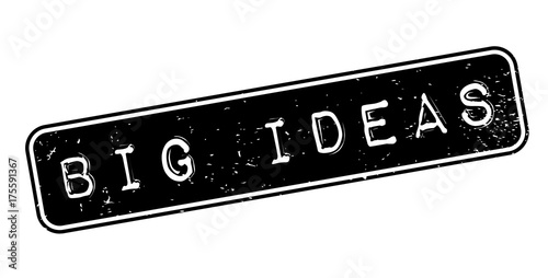 Big Ideas rubber stamp. Grunge design with dust scratches. Effects can be easily removed for a clean, crisp look. Color is easily changed.