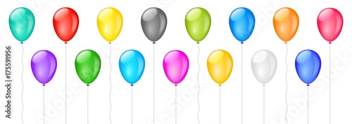 Vector colorful balloons illustrations
