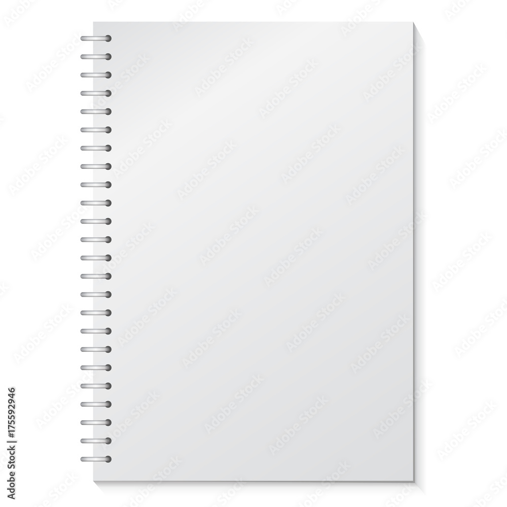 Blank Binder Notebook Vector Illustration Blank Binder Notebook Vector Illustration