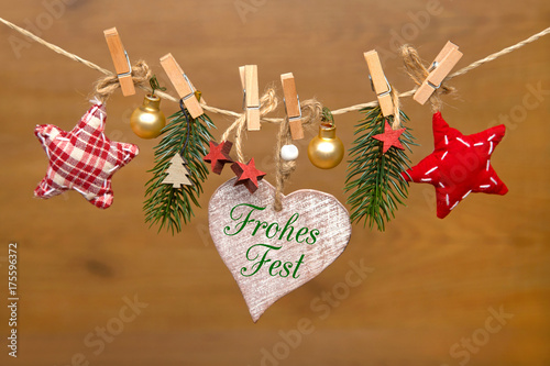 Weihnachtskarte: Frohes Fest