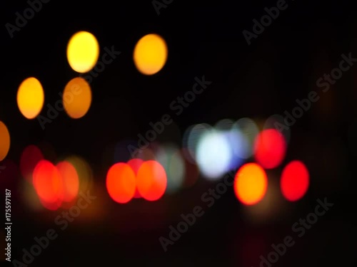 moving ball light on street