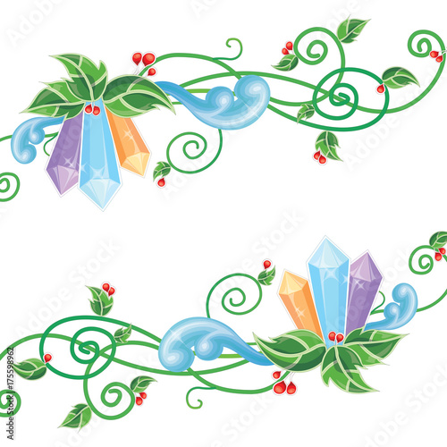 Cristal flower pattern
