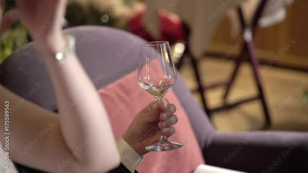 Man with glass of wine at the party Man with glass of wine at the party
