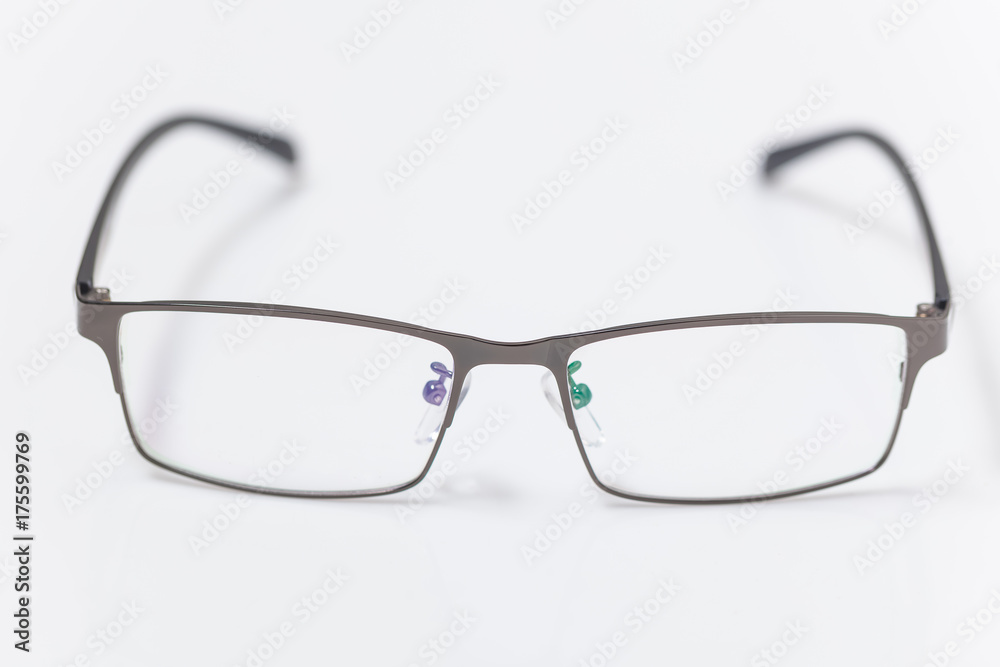 eyeglasses with transparent glass eyeglasses with transparent glass