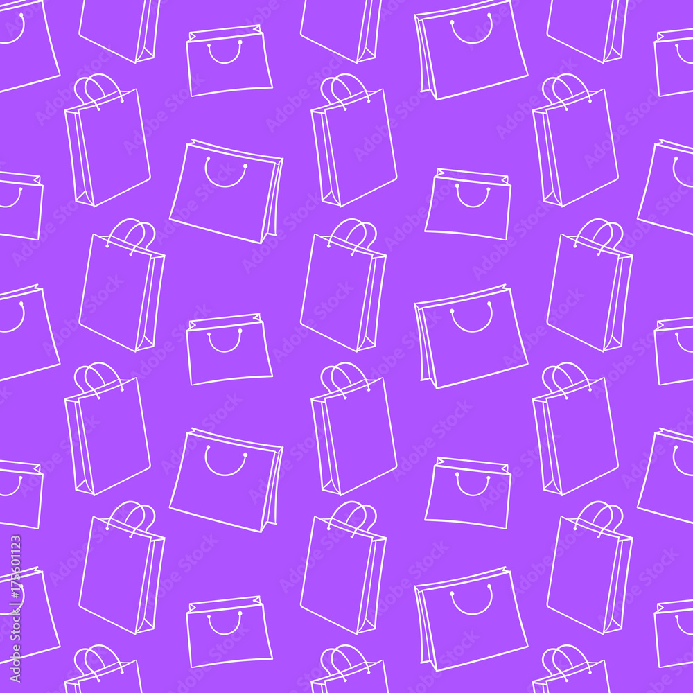 shopping bag hand drawing pattern shopping bag hand drawing pattern
