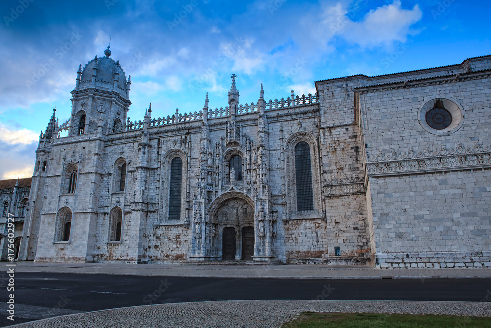 Jeronimo monastery in lisbon, portugal . unesco world heritage site