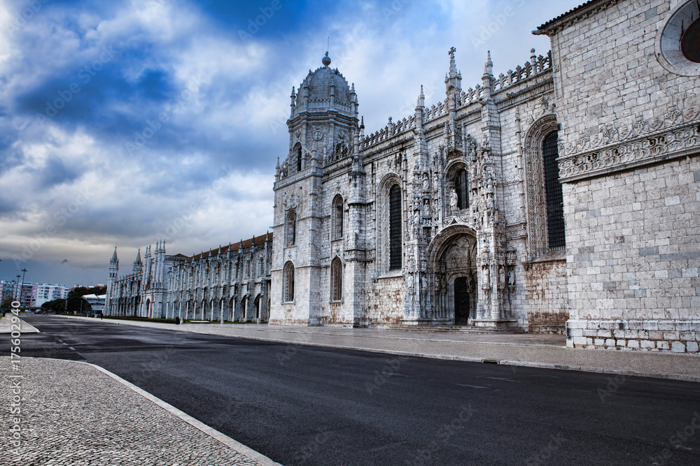 Jeronimo monastery in lisbon, portugal . unesco world heritage site