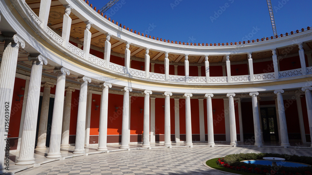 Obraz premium April 2017: Photo of iconic public hall of Zappeion , Athens historic center, Attica, Greece