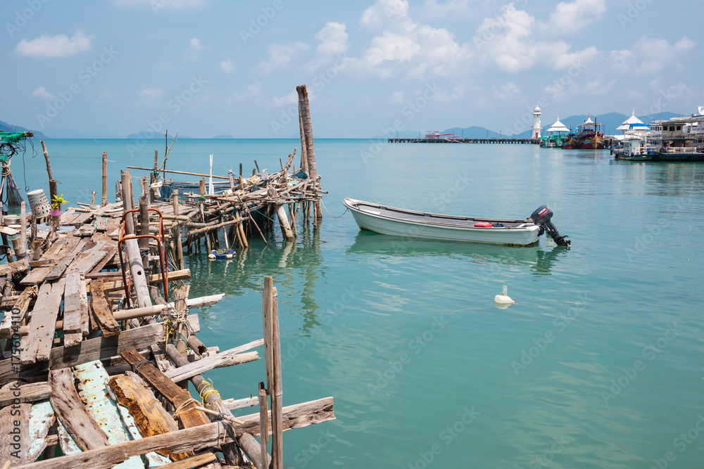 Bay in the fishing village of Bang Bao