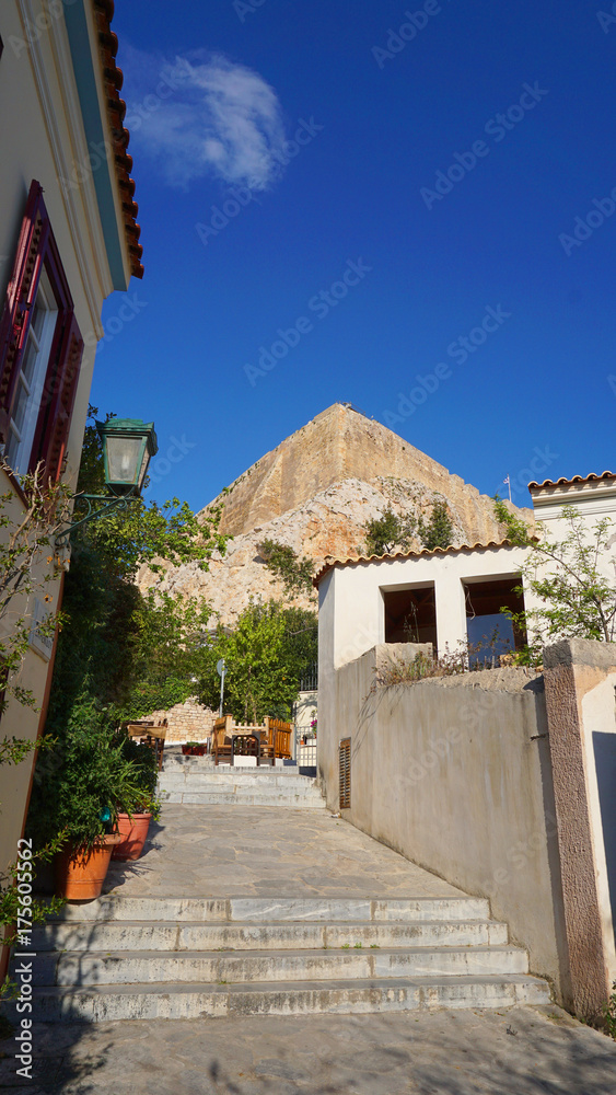Photo from iconic neoclassic houses in Plaka district, Athens historic center, Attica, Greece