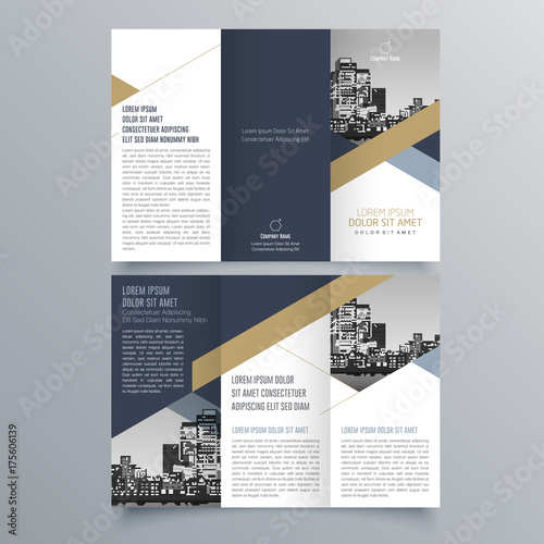 Brochure design, brochure template, creative tri-fold, trend brochure photo