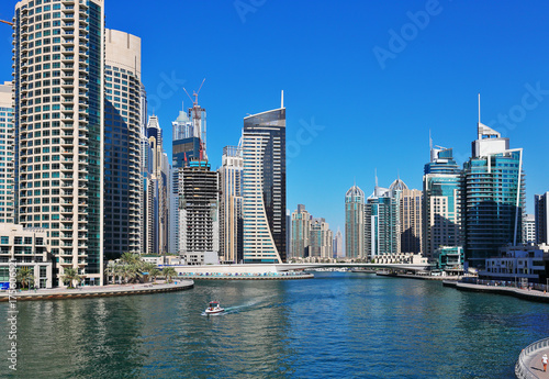 Modern buildings in Dubai Marina UAE © arbalest