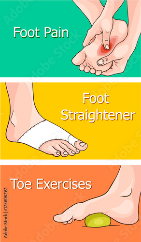 vector illustration of a Foot health