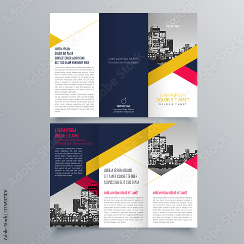 Brochure design, brochure template, creative tri-fold, trend brochure