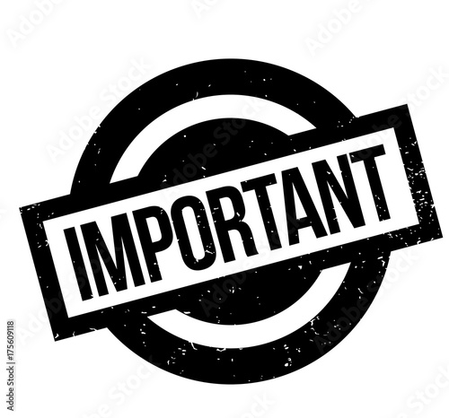 Important rubber stamp. Grunge design with dust scratches. Effects can be easily removed for a clean, crisp look. Color is easily changed.