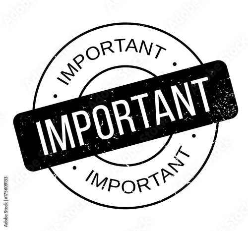 Important rubber stamp. Grunge design with dust scratches. Effects can be easily removed for a clean, crisp look. Color is easily changed.