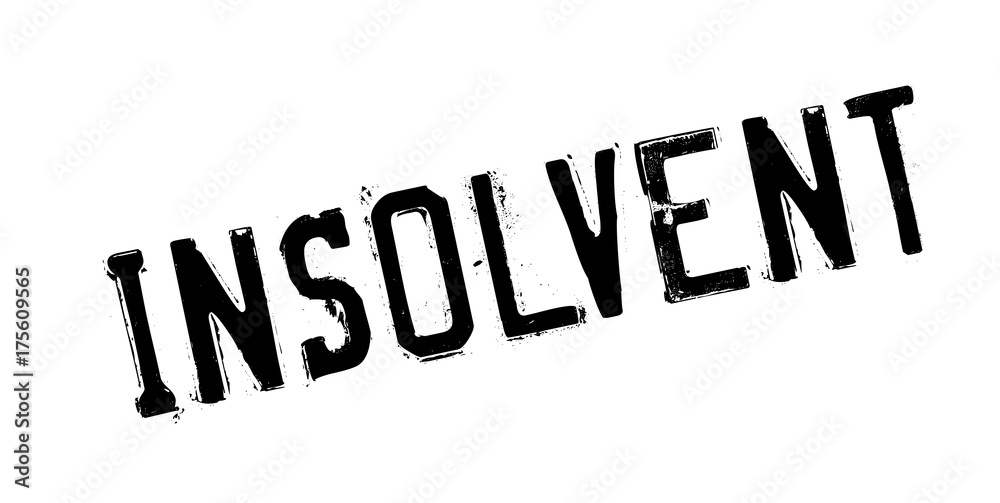 Insolvent rubber stamp. Grunge design with dust scratches. Effects can be easily removed for a clean, crisp look. Color is easily changed. Insolvent rubber stamp. Grunge design with dust scratches. Effects can be easily removed for a clean, crisp look. Color is easily changed.