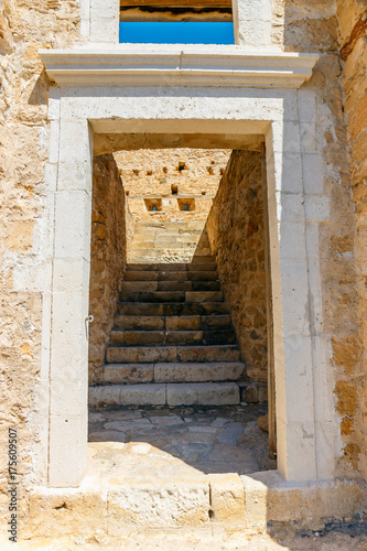 View of the historic venetian fort of Kazarma. Sitia, Crete photo