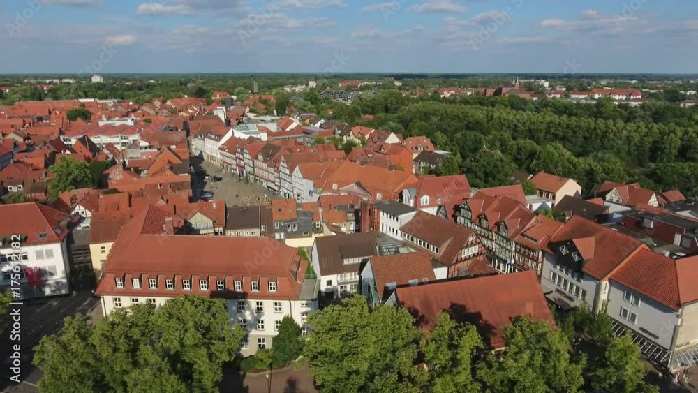 Celle, Germany. Beautiful city view from the air. Celle, Germany. Beautiful city view from the air.