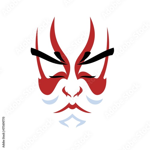 Tela Japanese drama Kabuki face