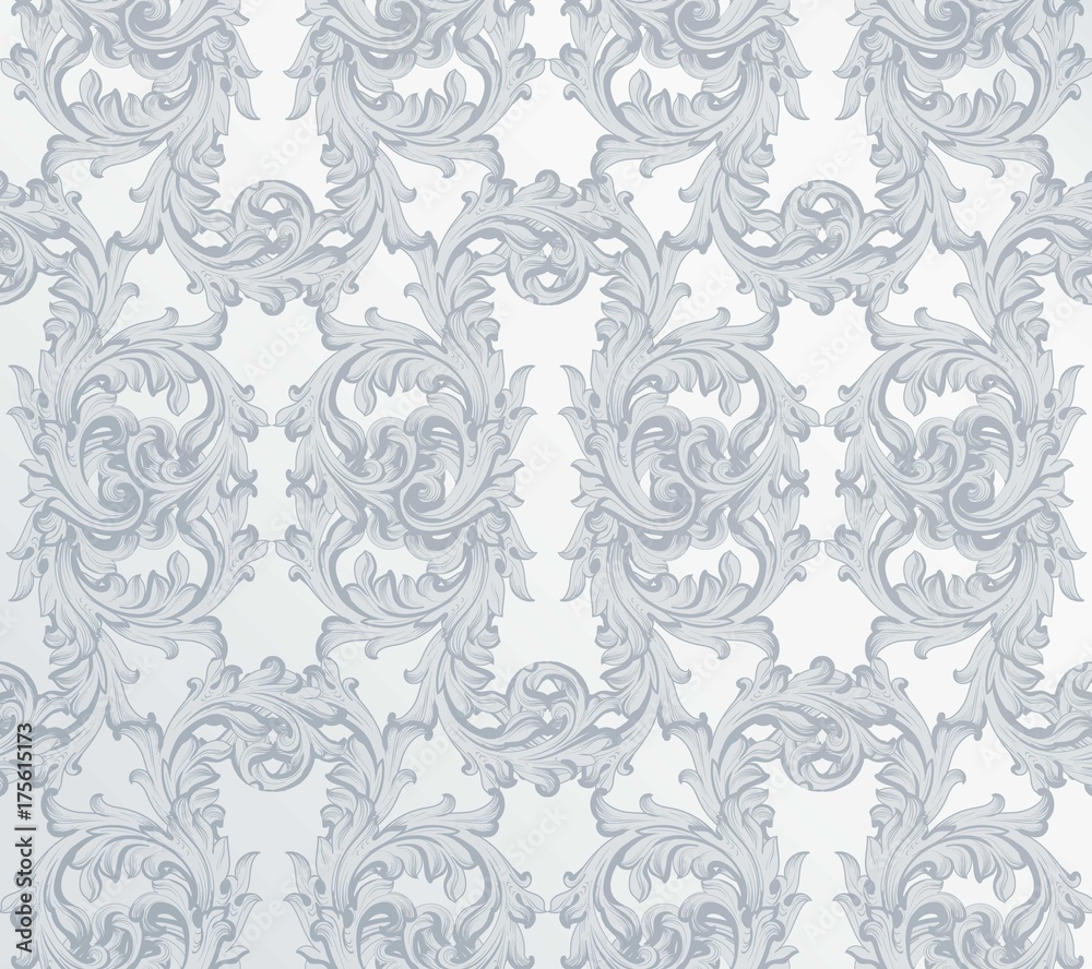 Fototapeta premium Luxury pattern background Vector. Royal victorian ornament. Rich baroque rococo templates