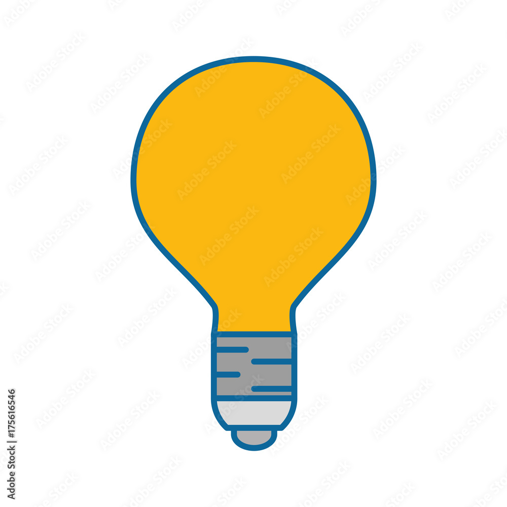 bulb light isolated icon