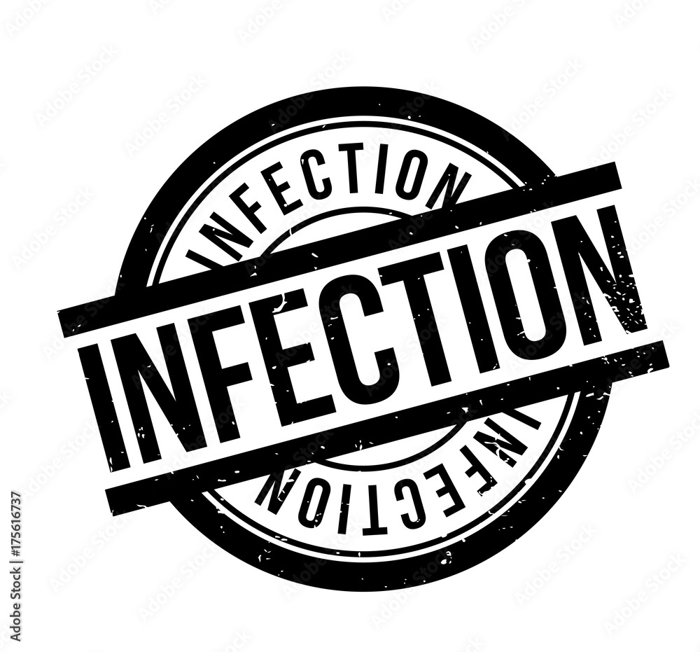 Infection rubber stamp. Grunge design with dust scratches. Effects can be easily removed for a clean, crisp look. Color is easily changed. Infection rubber stamp. Grunge design with dust scratches. Effects can be easily removed for a clean, crisp look. Color is easily changed.