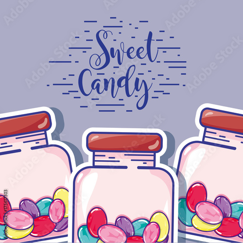 tasty sweet candy with delicious texture