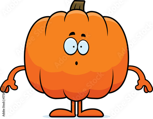 Surprised Cartoon Pumpkin