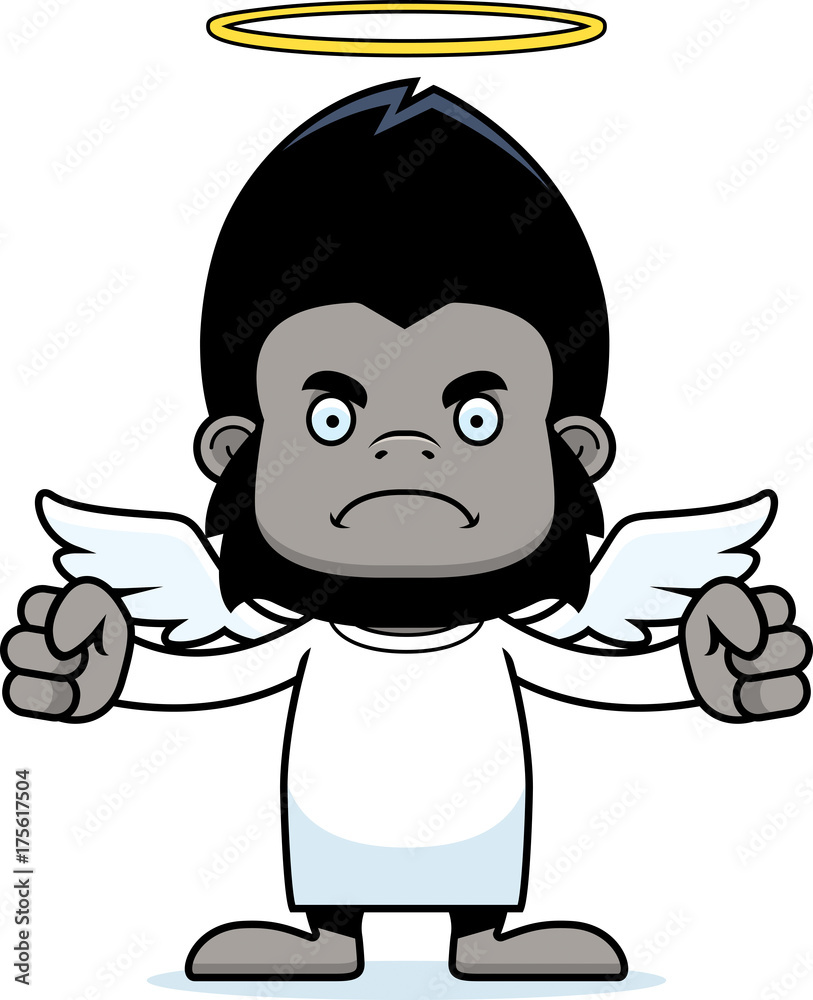 Cartoon Angry Angel Gorilla Cartoon Angry Angel Gorilla