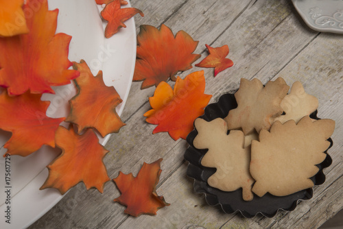 autumn leaf cake 