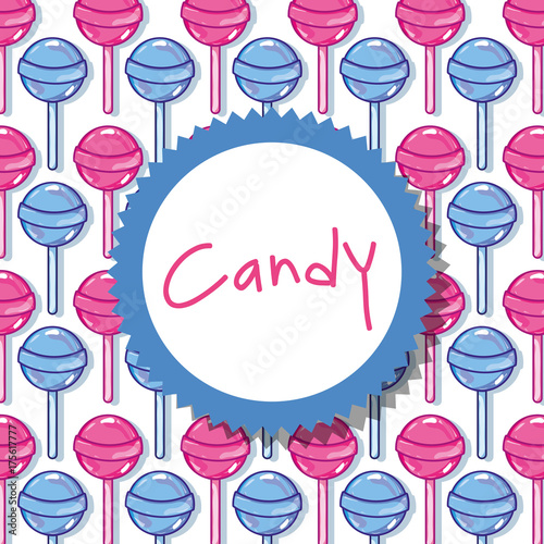 delicious sweet candy background design