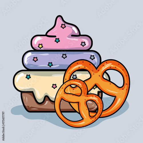 tasty sweet candy to snack dessert