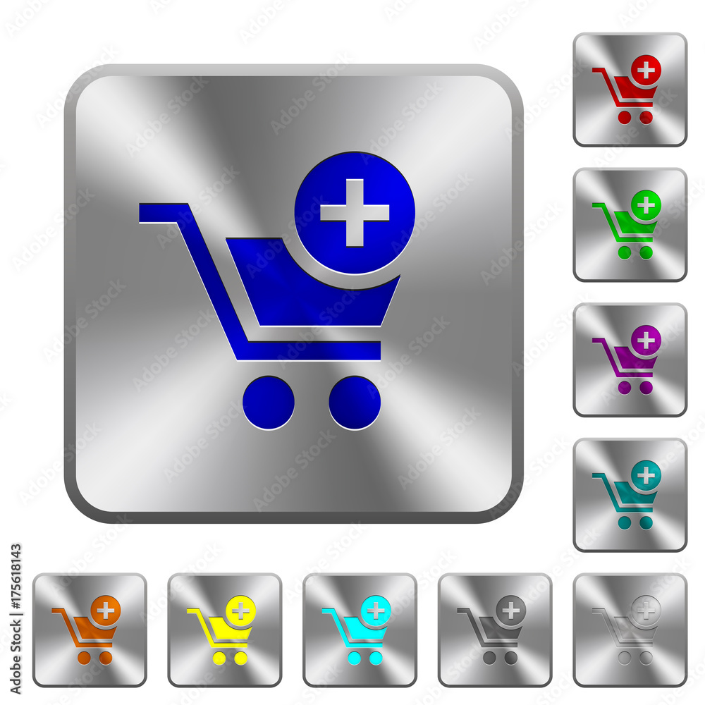Add item to cart rounded square steel buttons Add item to cart rounded square steel buttons