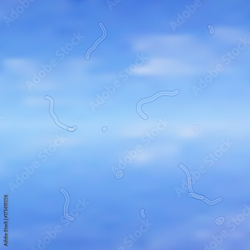 Floaters in the eye, medical visual symptom in optics