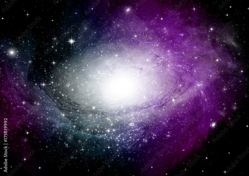 Obraz premium galaxy in a free space