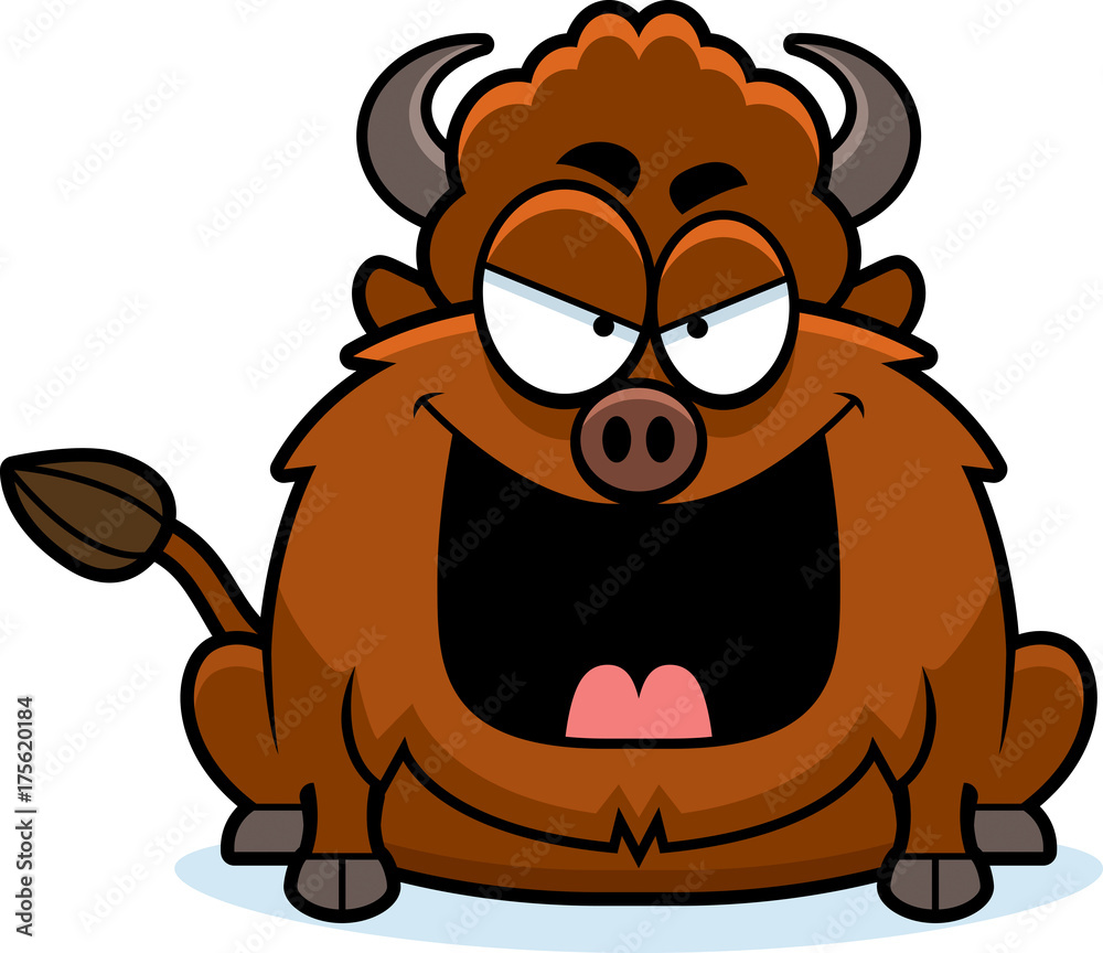 Evil Cartoon Bison