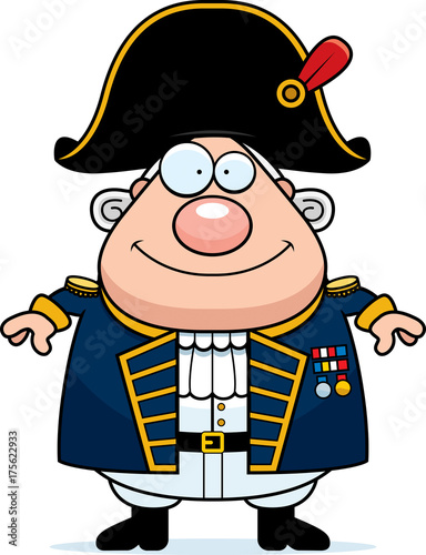 Happy Cartoon British Admiral