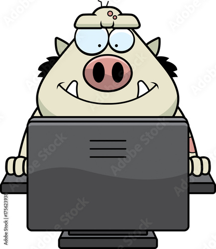 Cartoon Internet Troll