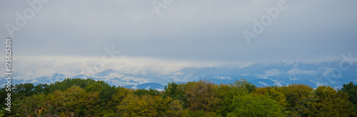 Autumnal landscape of Kakheti region