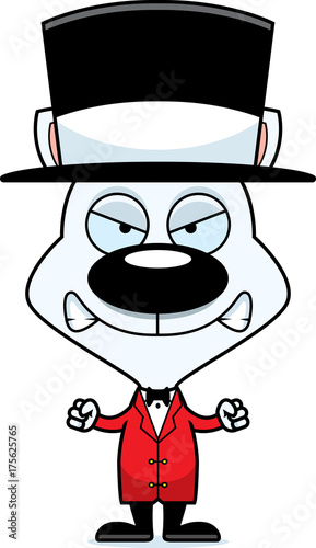 Cartoon Angry Ringmaster Kitten