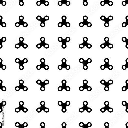 Fidget spinners seamless pattern. Vector illustration.