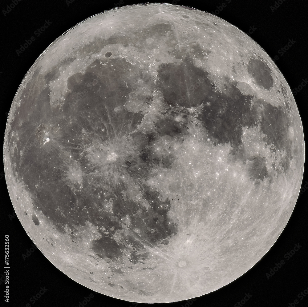 Naklejka premium Full Moon at 1280mm