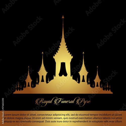 The Royal Funeral Pyre .Rama 9 of Thailand King