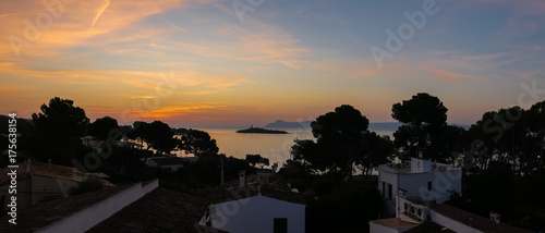 Sunrise in Alcudia on the island of Mallorca