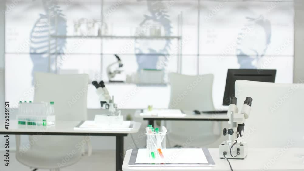 Interior of empty medical research lab. No people. Interior of empty medical research lab. No people.