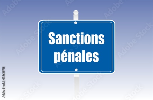 panneau sanctions pénales