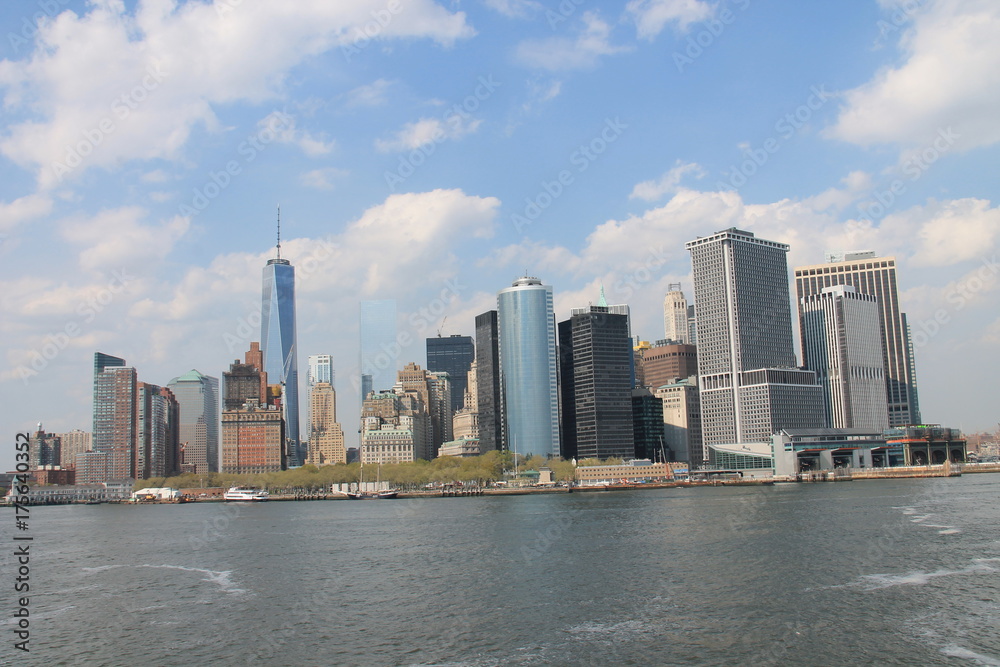 Arrivée par Ferry sur Manhattan, Staten Island, JF Kennedy