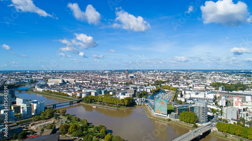 Photo aérienne de la ville de Nantes